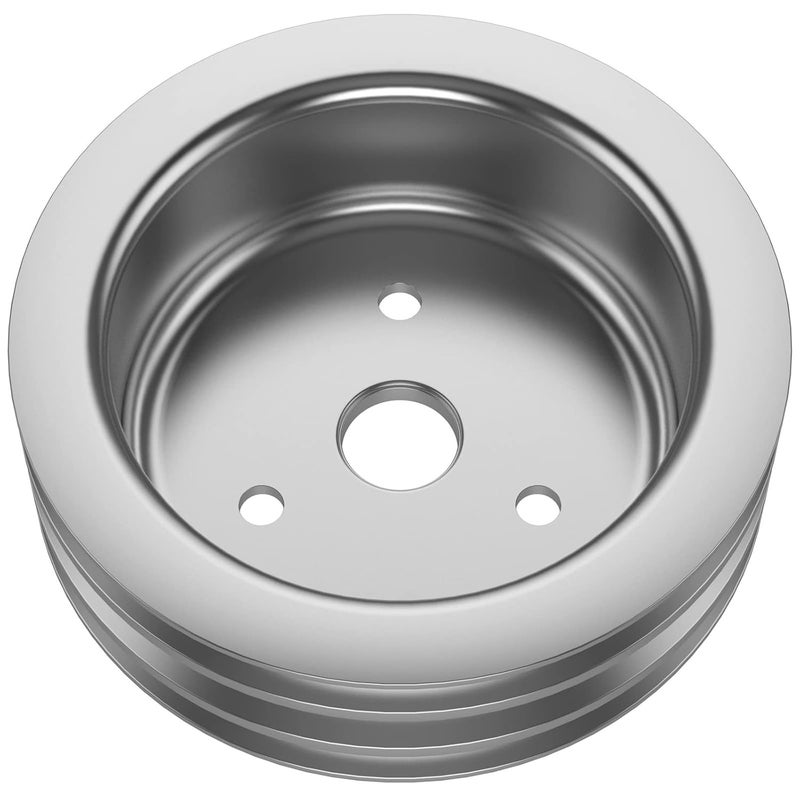 Moker SBC 3 Groove Crank Pulley for Small Block Chevy 265 267 283 302 305 307 327 350 383 400 Short Water Pumps - Image 5